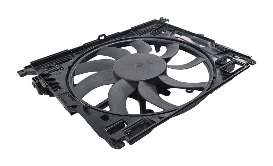 10-19 BMW 5 6 7 F01 F10 3.0L N54 N55 850 WATT RADIATOR COOLING FAN w/ SHROUD