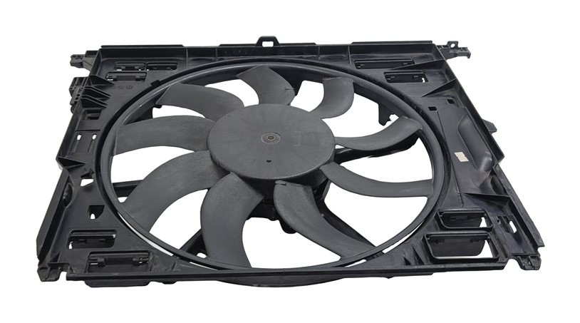 Thumbnail 2: 10-19 BMW 5 6 7 F01 F10 3.0L N54 N55 850 WATT RADIATOR COOLING FAN w/ SHROUD