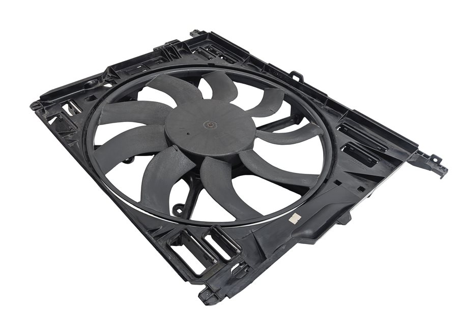 Thumbnail 3: 10-19 BMW 5 6 7 F01 F10 3.0L N54 N55 850 WATT RADIATOR COOLING FAN w/ SHROUD