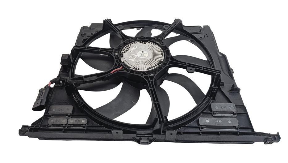 Thumbnail 4: 10-19 BMW 5 6 7 F01 F10 3.0L N54 N55 850 WATT RADIATOR COOLING FAN w/ SHROUD