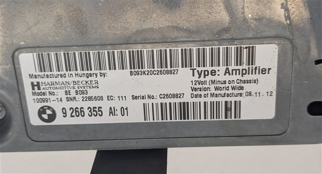 Thumbnail 7: 13-19 BMW 535i 550i 640i 650i M5 M6 (F06 F10 F12 F13) HIFI AMPLIFIER