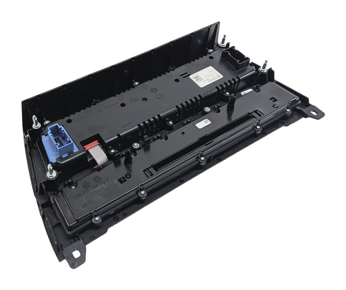 Thumbnail 5: 11-16 BMW 5 M5 SERIES (F10) HEATER A/C TEMPERATURE & RADIO CONTROL PANEL (BLACK)