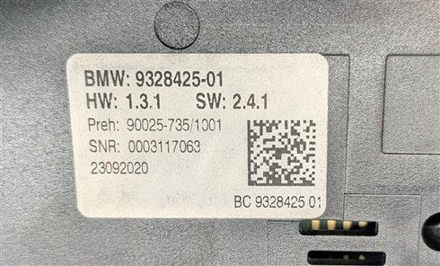 Thumbnail 7: 11-16 BMW 5 M5 SERIES (F10) HEATER A/C TEMPERATURE & RADIO CONTROL PANEL (BLACK)