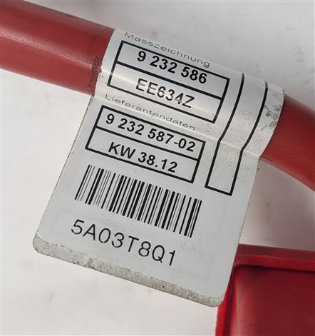 Thumbnail 7: 2013 BMW 535I (F10) HYBRID 3.0L POSITIVE BATTERY CABLE w/IBS SENSOR TERMINAL