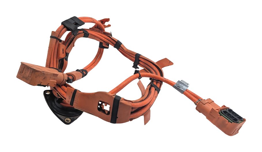 Thumbnail 2: 2013 BMW ACTIVEHYBRID 5 (F10) HYBRID HIGH VOLTAGE WIRE WIRING HARNESS ORANGE