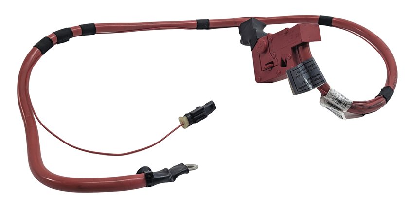 Thumbnail 3: 2013 BMW 535I (F10) HYBRID 3.0L POSITIVE BATTERY CABLE w/PYROTECHNIC COUPLER