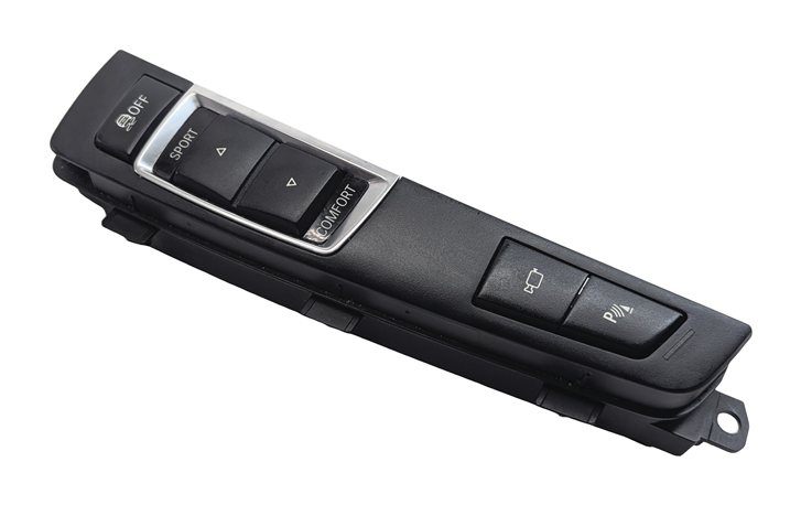 2013 BMW 535I (F10) HYBRID CENTER CONSOLE SWITCH PANEL EDC SPORT w/PDC TRUNK
