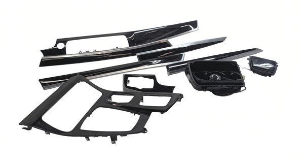2013 BMW 535I F10 INTERIOR DOOR DASH CONSOLE TRIM SET (Fineline Wood)