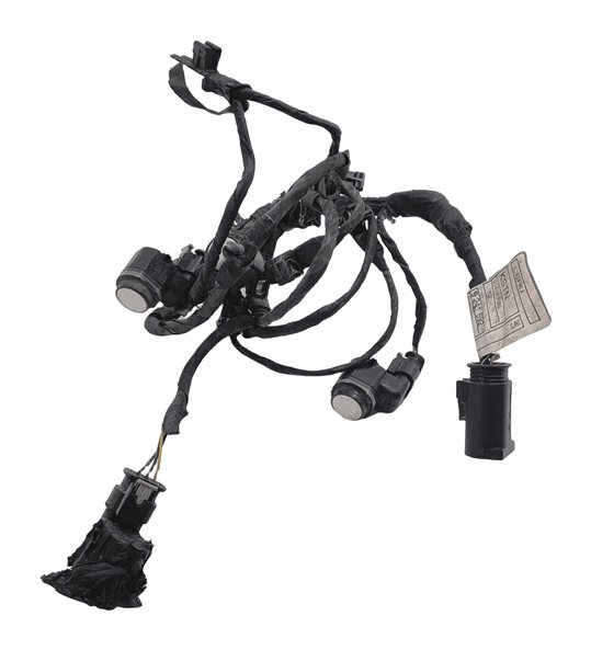 2013 BMW 535I F10 FRONT PARK ASSIST PDC SENSORS SET/4 w/HARNESS (White)