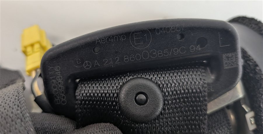 Thumbnail 6: 2012 MERCEDES E350 (W212) REAR LEFT SEATBELT RETRACTOR (Black)