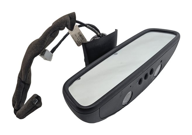 Thumbnail 3: 2012 MERCEDES E350 W212 REARVIEW MIRROR AUTO-DIM COMPASS HOMELINK LIGHT (Black)