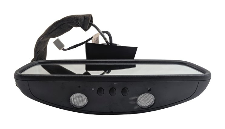 Thumbnail 4: 2012 MERCEDES E350 W212 REARVIEW MIRROR AUTO-DIM COMPASS HOMELINK LIGHT (Black)