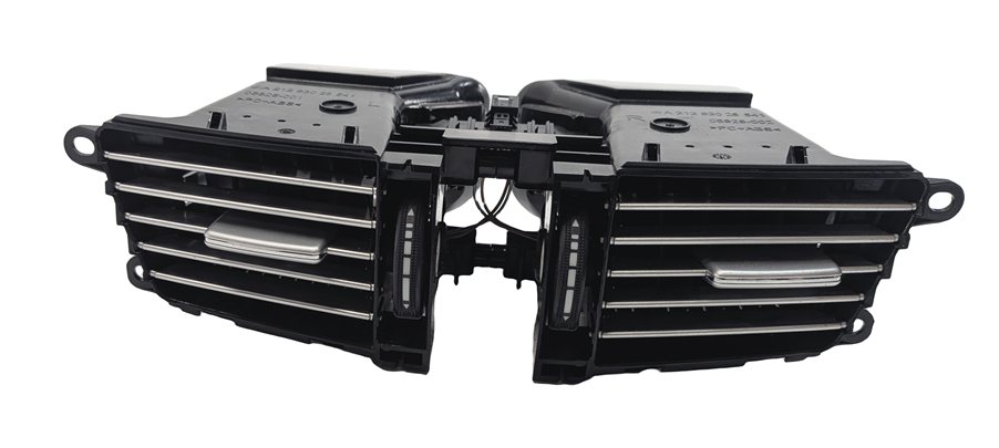 Thumbnail 2: 2012 MERCEDES E350 (W212) FRONT CENTER DASH HEAT AIR AC VENT SET/2 (Black)