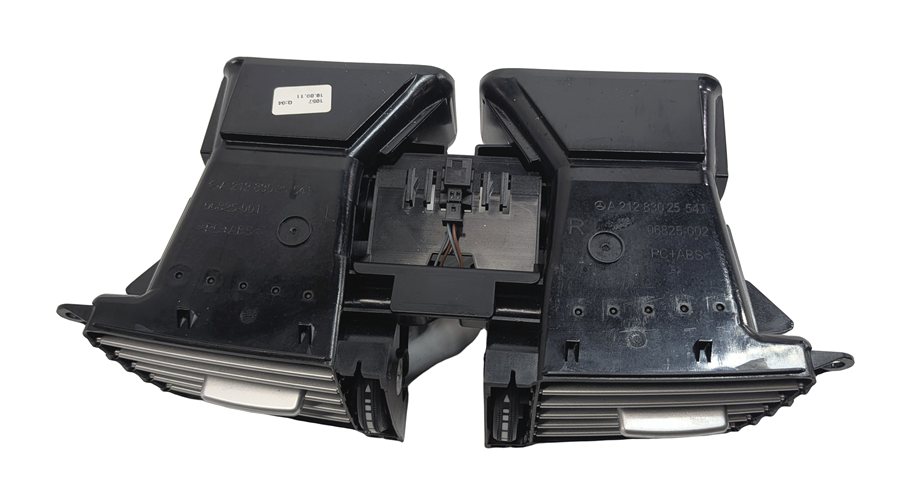 Thumbnail 3: 2012 MERCEDES E350 (W212) FRONT CENTER DASH HEAT AIR AC VENT SET/2 (Black)
