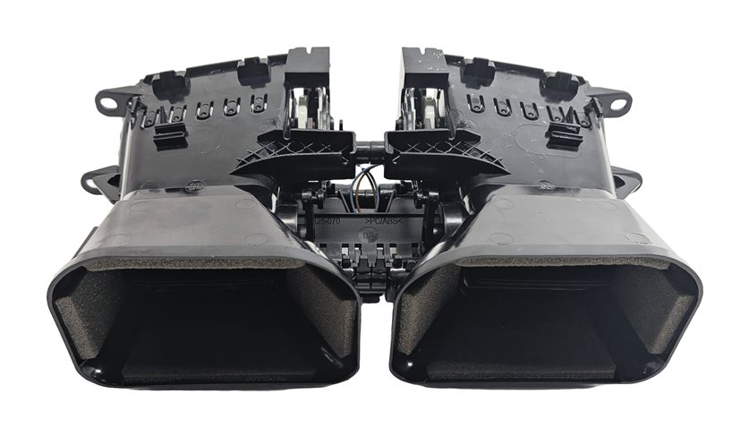 Thumbnail 5: 2012 MERCEDES E350 (W212) FRONT CENTER DASH HEAT AIR AC VENT SET/2 (Black)