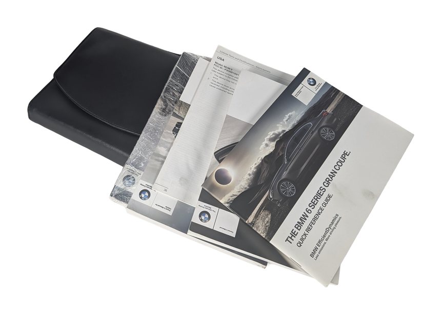 2013 BMW 650I GRAN COUPE F06 4.4L OWNER'S MANUAL BOOKLET w/CASE SET/4