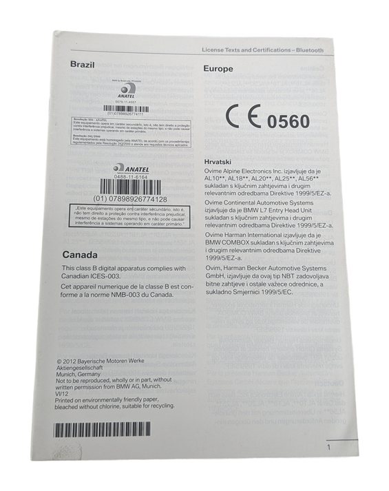 Thumbnail 4: 2013 BMW 650I GRAN COUPE F06 4.4L OWNER'S MANUAL BOOKLET w/CASE SET/4
