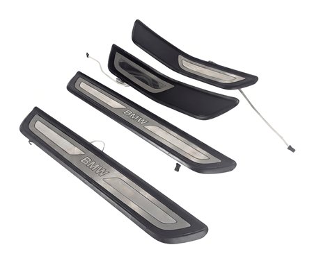 2013 BMW 650I GRAN COUPE F06 ILLUMINATED LED DOOR SILL SCUFF PLATE SET/4