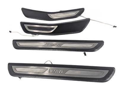 Thumbnail 2: 2013 BMW 650I GRAN COUPE F06 ILLUMINATED LED DOOR SILL SCUFF PLATE SET/4