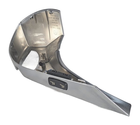 Thumbnail 4: 2013 BMW 650I F06 FRONT LEFT SEAT BELT GUIDE COVER w/ADJUSTMENT SWITCH (SILVER)