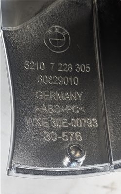 Thumbnail 7: 2013 BMW 650I F06 FRONT LEFT SEAT BELT GUIDE COVER w/ADJUSTMENT SWITCH (SILVER)