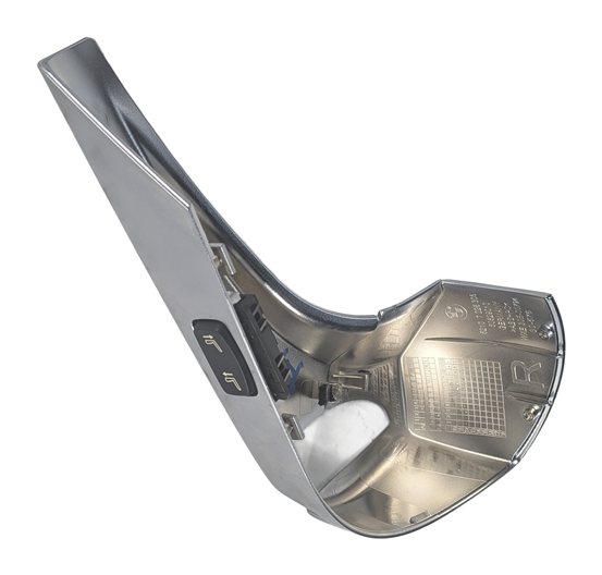 Thumbnail 5: 2013 BMW 650I F06 FRONT RIGHT SEAT BELT GUIDE COVER w/ADJUSTMENT SWITCH (SILVER)