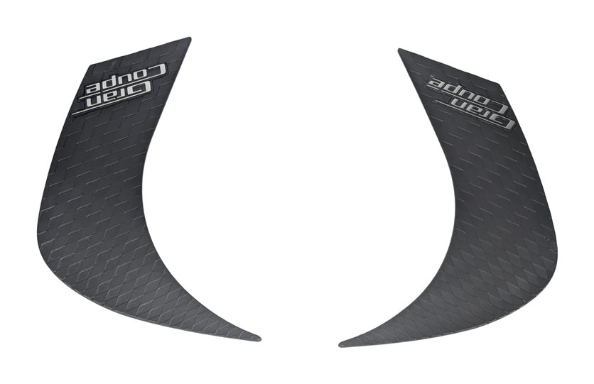 2013 BMW 650I F06 REAR LEFT/RIGHT C-PILLAR EXTERIOR TRIM SET/2 BLACK