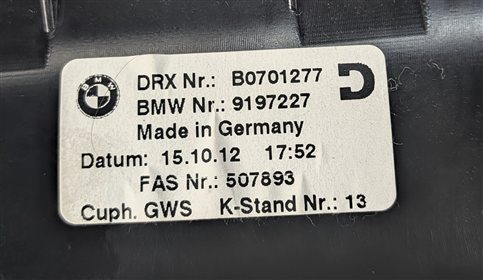 Thumbnail 10: 13-19 BMW 640i 650i (F06) GRAN COUPE FRONT CENTER CONSOLE CUPHOLDER