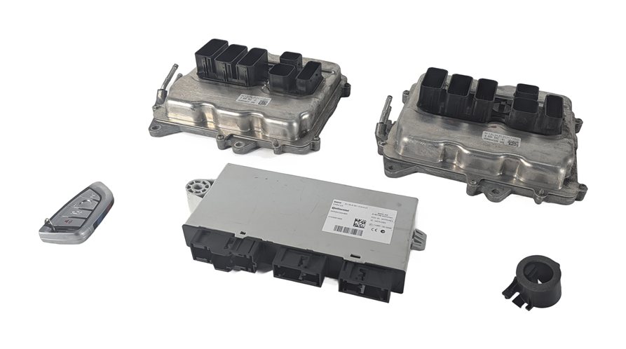2013 BMW 650I F06 4.4L N63 DME CAS4 KEY STEERING LOCK COMFORT ACCESS SET/5