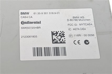 Thumbnail 16: 2013 BMW 650I F06 4.4L N63 DME CAS4 KEY STEERING LOCK COMFORT ACCESS SET/5