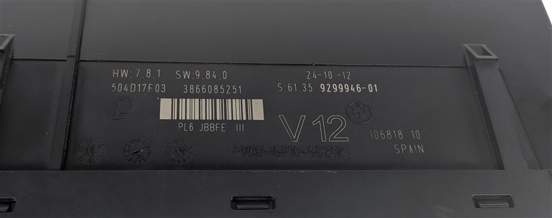 Thumbnail 6: 2013 BMW 650I GRAN COUPE (F06) UPPER BODY CONTROL MODULE