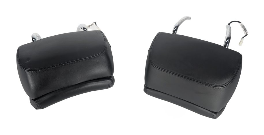 Thumbnail 4: 12-19 BMW 6 SERIES (F06 F12 F13) FRONT LEFT DRIVER SEAT HEADREST (BLACK LEATHER)