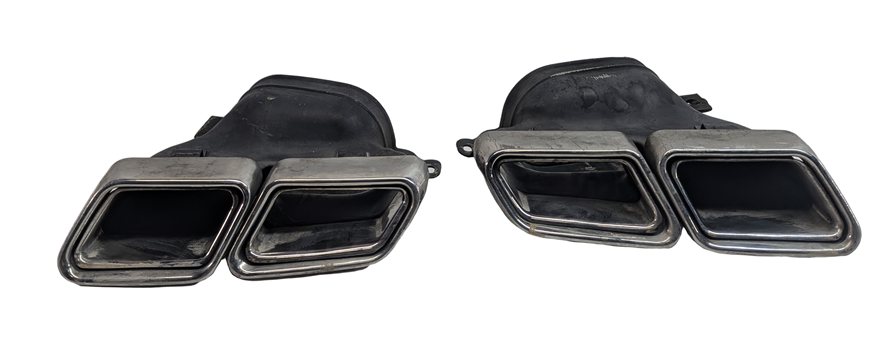 Thumbnail 2: 2016 MERCEDES E400 COUPE (C207) REAR DUAL RECTANGULAR EXHAUST TIP FINISHER SET/2