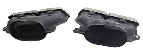 Thumbnail 5: 2016 MERCEDES E400 COUPE (C207) REAR DUAL RECTANGULAR EXHAUST TIP FINISHER SET/2