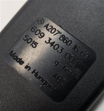 Thumbnail 5: 10-17 C E CLASS (W204 W207) COUPE CONVERTIBLE RIGHT PASSENGER SEATBELT RECEIVER