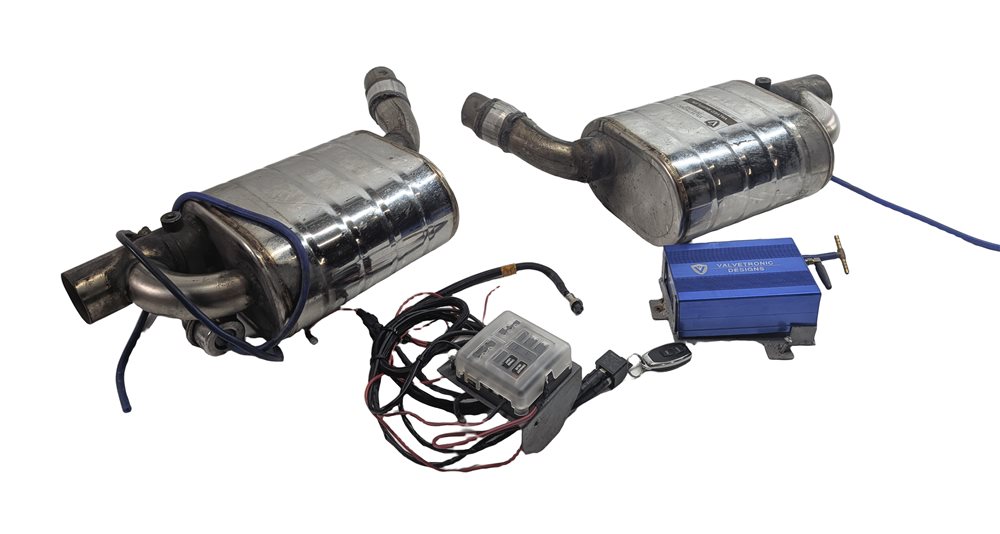 2016 MERCEDES E400 COUPE (C207) REAR VALVED EXHAUST MUFFLER SET/2 AFTERMARKET