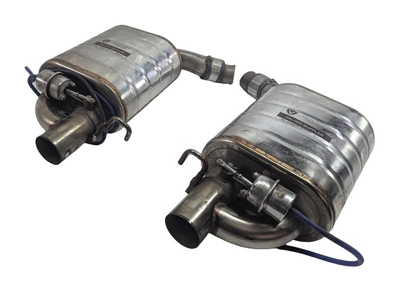 Thumbnail 2: 2016 MERCEDES E400 COUPE (C207) REAR VALVED EXHAUST MUFFLER SET/2 AFTERMARKET