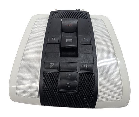 Thumbnail 3: 2016 MERCEDES E400 COUPE (C207) FRONT OVERHEAD ROOF DOME COURTESY LIGHT (Black)