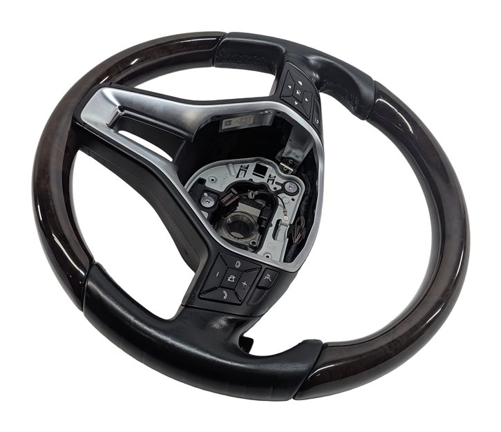 Thumbnail 3: 16-17 E250 E350 E400 E550 (W212) WALNUT STEERING WHEEL w/PADDLES (Black)