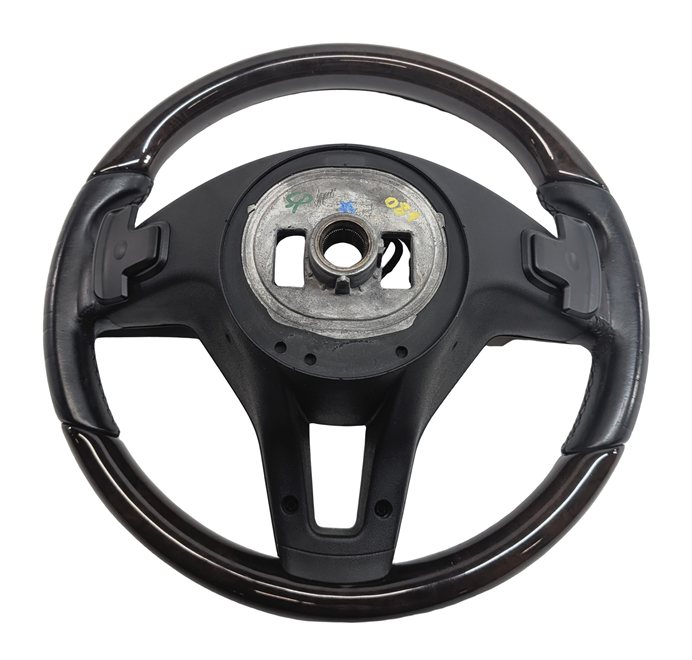 Thumbnail 4: 16-17 E250 E350 E400 E550 (W212) WALNUT STEERING WHEEL w/PADDLES (Black)