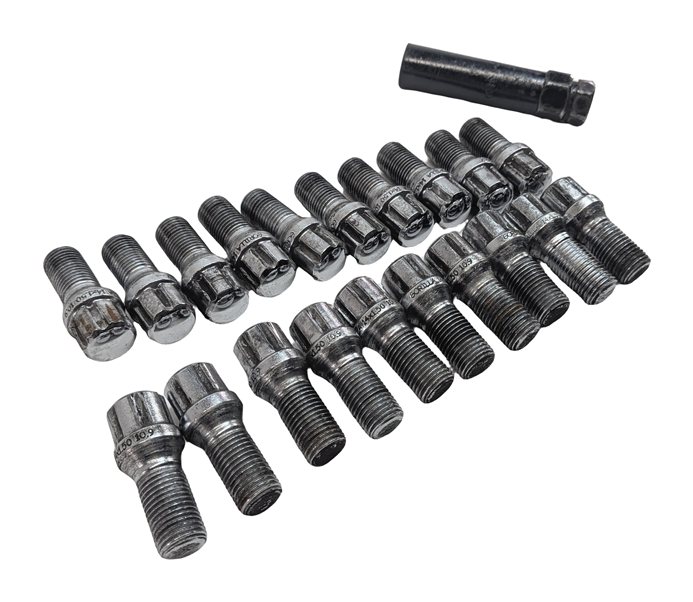 2016 MERCEDES E400 COUPE (C207) WHEEL LOCK LUG BOLT NUT SET/20 w/KEY ADAPTER