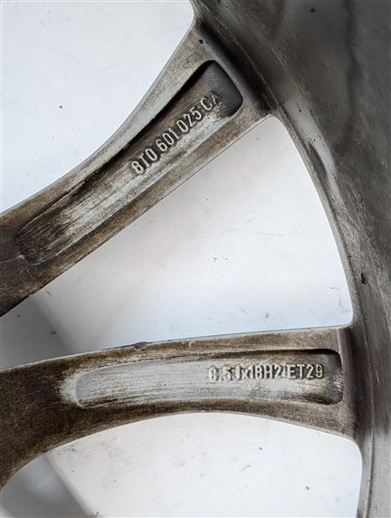 Thumbnail 4: 13-18 AUDI A5 S5 (B8 8T) 18x8 ALUMINUM ALLOY 5-SPOKE WHEEL RIM (DOUBLE SPOKE)