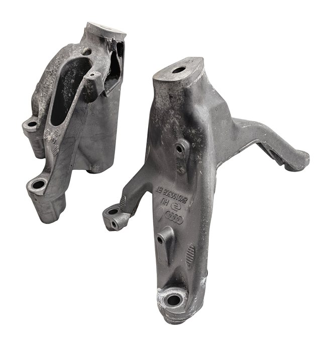 2014 AUDI A5 (B8 8T) 2.0L (CPMB) ENGINE MOTOR MOUNT BRACKET LEFT/RIGHT SET/2
