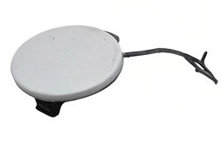 2014 AUDI A5 (B8 8T) FRONT BUMPER TOW HOOK EYE COVER CAP DOOR (White)