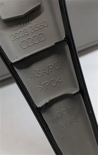 Thumbnail 6: 13-17 AUDI A5 ALLROAD Q5 SQ5 (B8 8K 8T 8R) REARVIEW MIRROR MANUAL DIM (Gray)