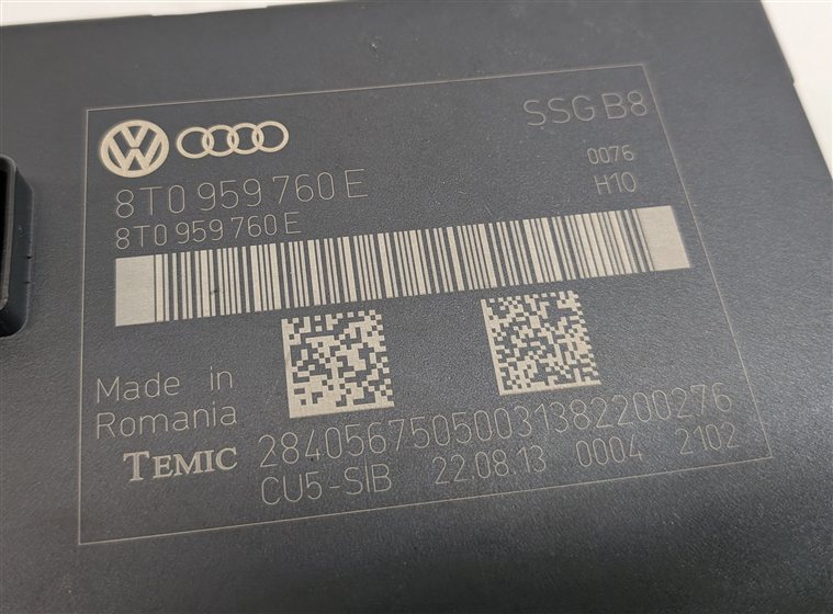 Thumbnail 6: 10-17 AUDI A5 B8 8T FRONT RIGHT PASSENGER MEMORY SEAT CONTROL MODULE (NON SPORT)