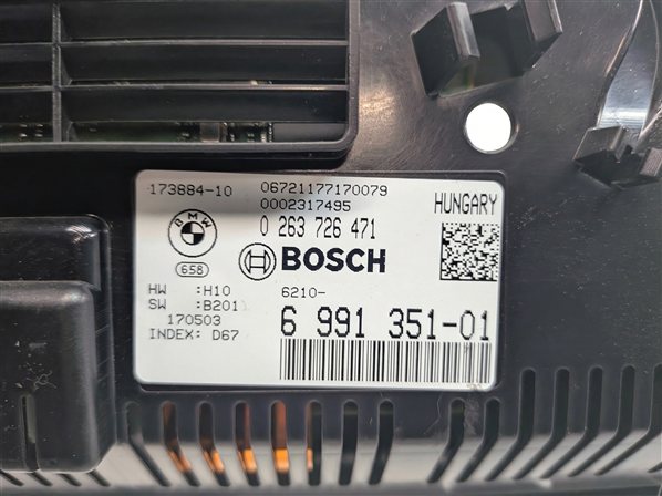 Thumbnail 19: 14-18 BMW X5 (F15) SPEEDOMETER ECM DME CAS IMMOBILIZER KEY MODULE SET MPH (97k)
