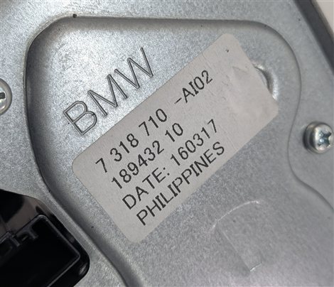 Thumbnail 6: 2014-2018 BMW X5 X5M ///M (F15 F85) REAR TAILGATE HATCH LID GLASS WIPER MOTOR