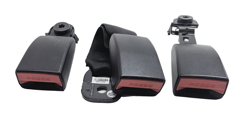 Thumbnail 2: 2017 BMW X5 (F15) REAR SEAT SEATBELT BUCKLE RECEIVER SET/3 (Ivory)