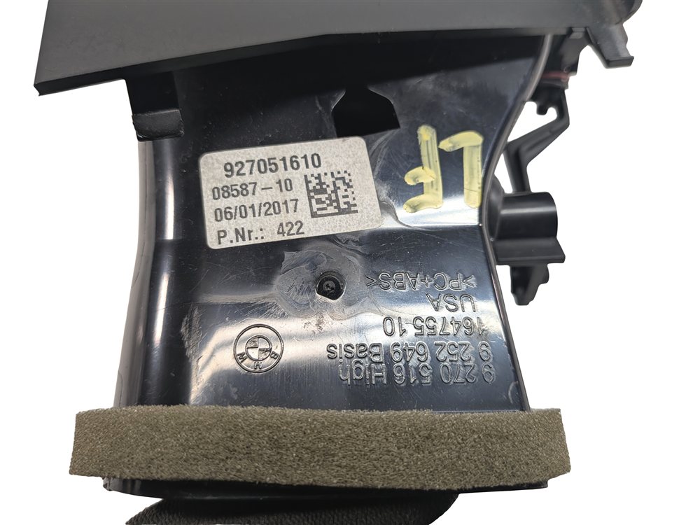 Thumbnail 7: 2017 BMW X5 (F15) FRONT LEFT DRIVER DASH HEAT AIR AC VENT (Black)